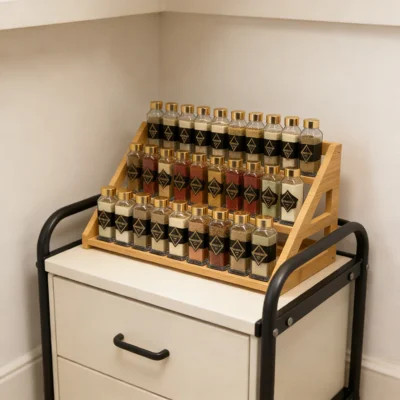 3-Tier Bamboo Spice Rack Organizer For Kitchen Countertop Or Cabinet, Holds 24 Spice Jars With Non-Slip Design And Space-Saving Storage | Wayfair North America