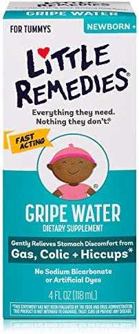 Little Remedies Gripe Water-No Alcohol, Sodium Bicarbonate, Artificial Color & Gluten Free-Safe f... | Amazon (US)
