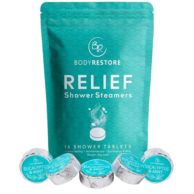 Essential Oil Shower Steamer Set, 15 Mint and Eucalyptus Scented Aromatherapy Shower Steamers 30g... | Amazon (US)