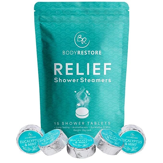 Essential Oil Shower Steamer Set, 15 Mint and Eucalyptus Scented Aromatherapy Shower Steamers 30g... | Amazon (US)