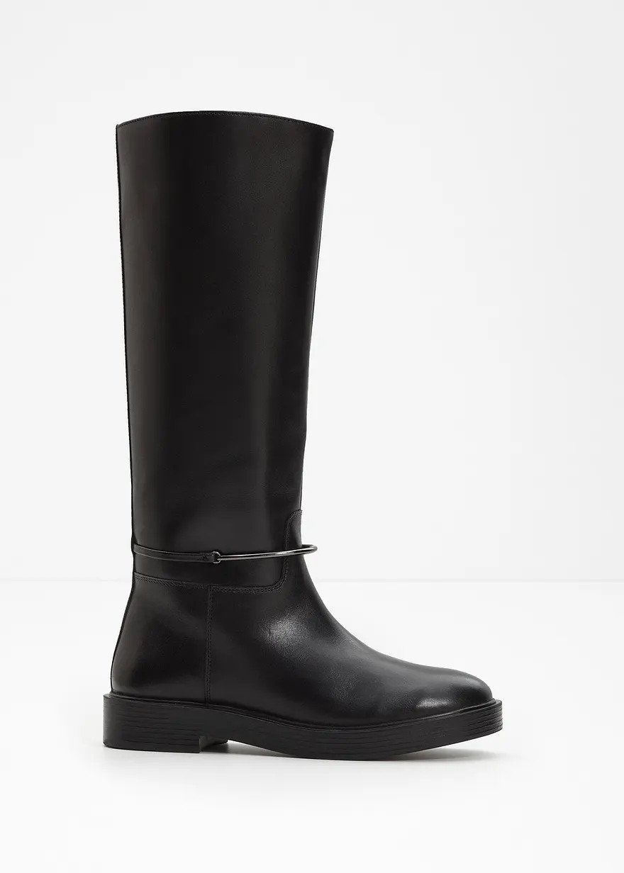 Weitschaftstiefel aus Leder | Bonprix DE