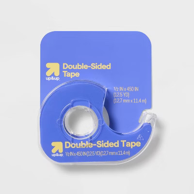 Double-Sided Tape - up&up™: Clear Plastic, 450" Length, 0.50" Width, Art & Office Use | Target