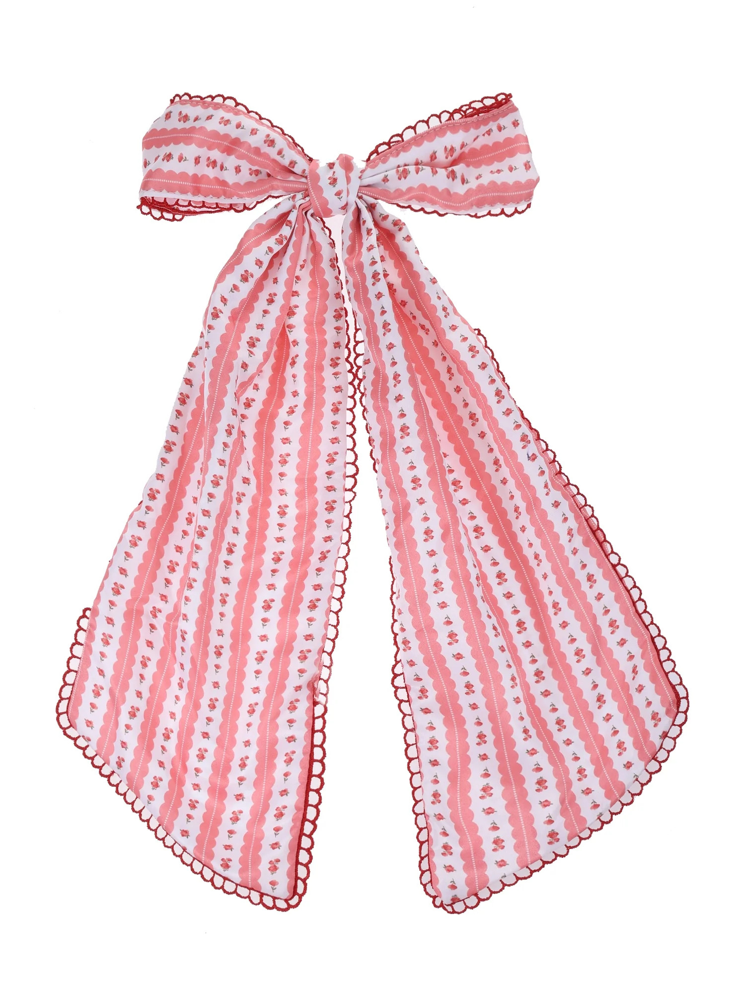 Way to Celebrate Valentine's Day Striped Hair Bow | Walmart (US)
