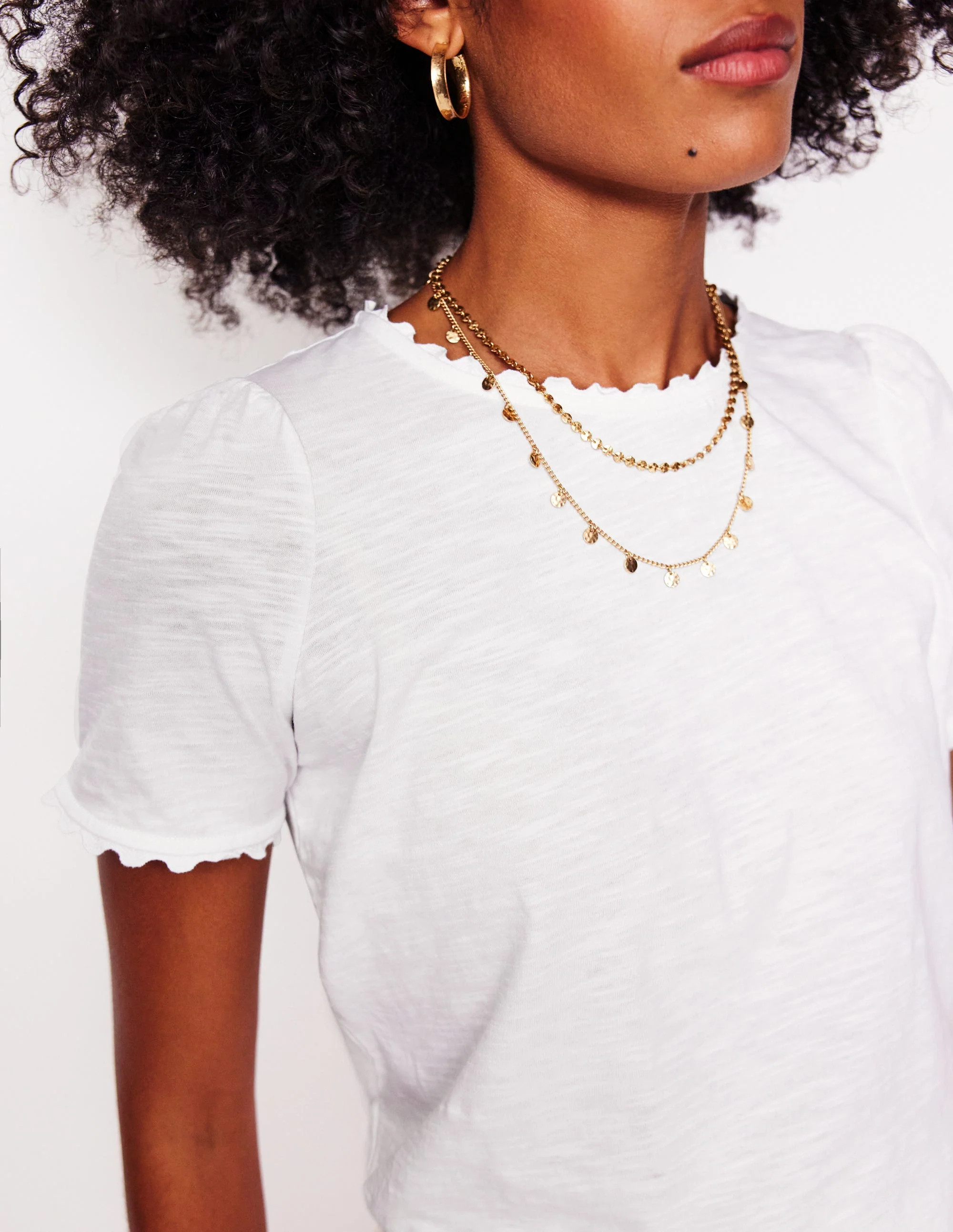 Ali Ricrac T-shirt-White | Boden UK