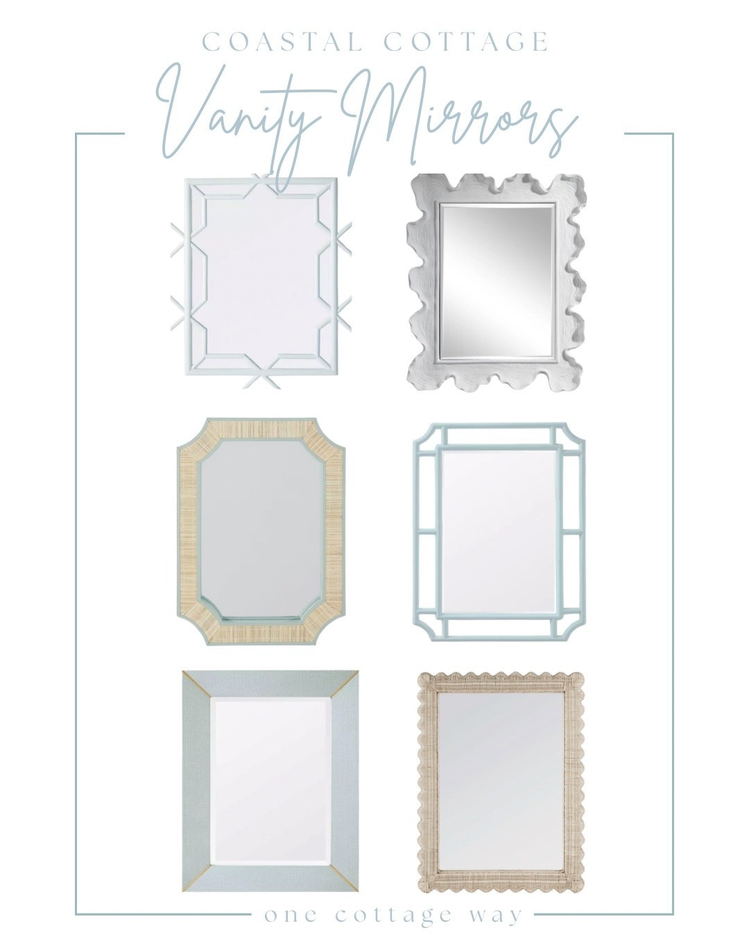 Coastal Bathroom Mirrors
Bathroom Mirrors, Vanity Mirror, Blue Mirror, Coastal bathroom, woven, seagrass, coral, bamboo, scalloped, blue and white decor, Serena and Lily
#LTKHome #LTKSaleAlert

#LTKSaleAlert #LTKHome