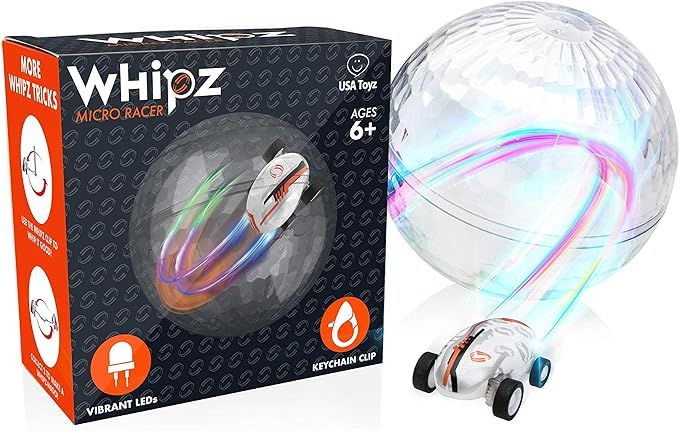 USA Toyz Whipz Micro Racers Toy Cars for Kids - Mini Keychain Car, Glow in The Dark LED Fast Pock... | Amazon (US)