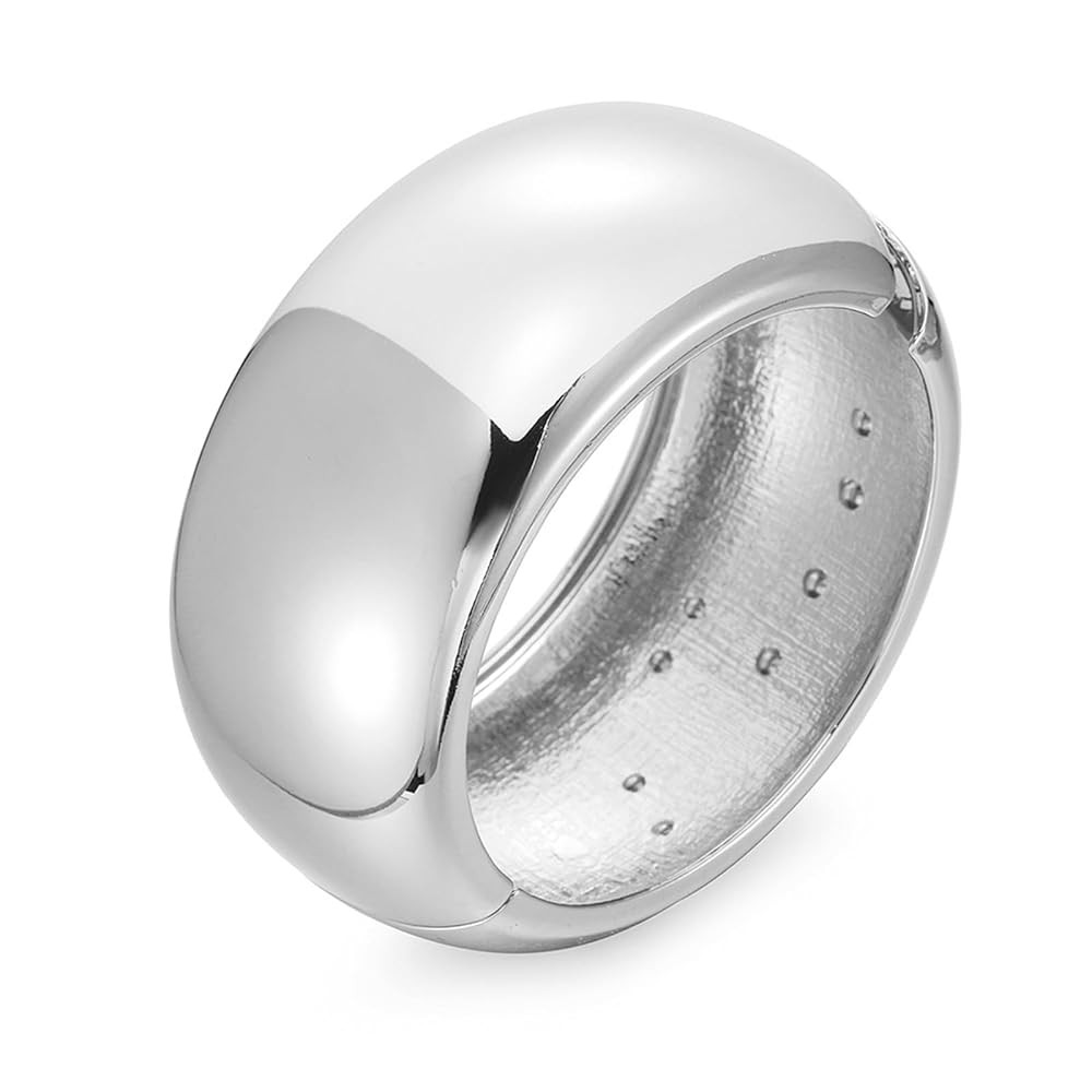 YBMYCM Chunky Gold Bangle Bracelets for Women Trendy Wide Chunky Cuff Bracelets Hammered Irregula... | Amazon (US)