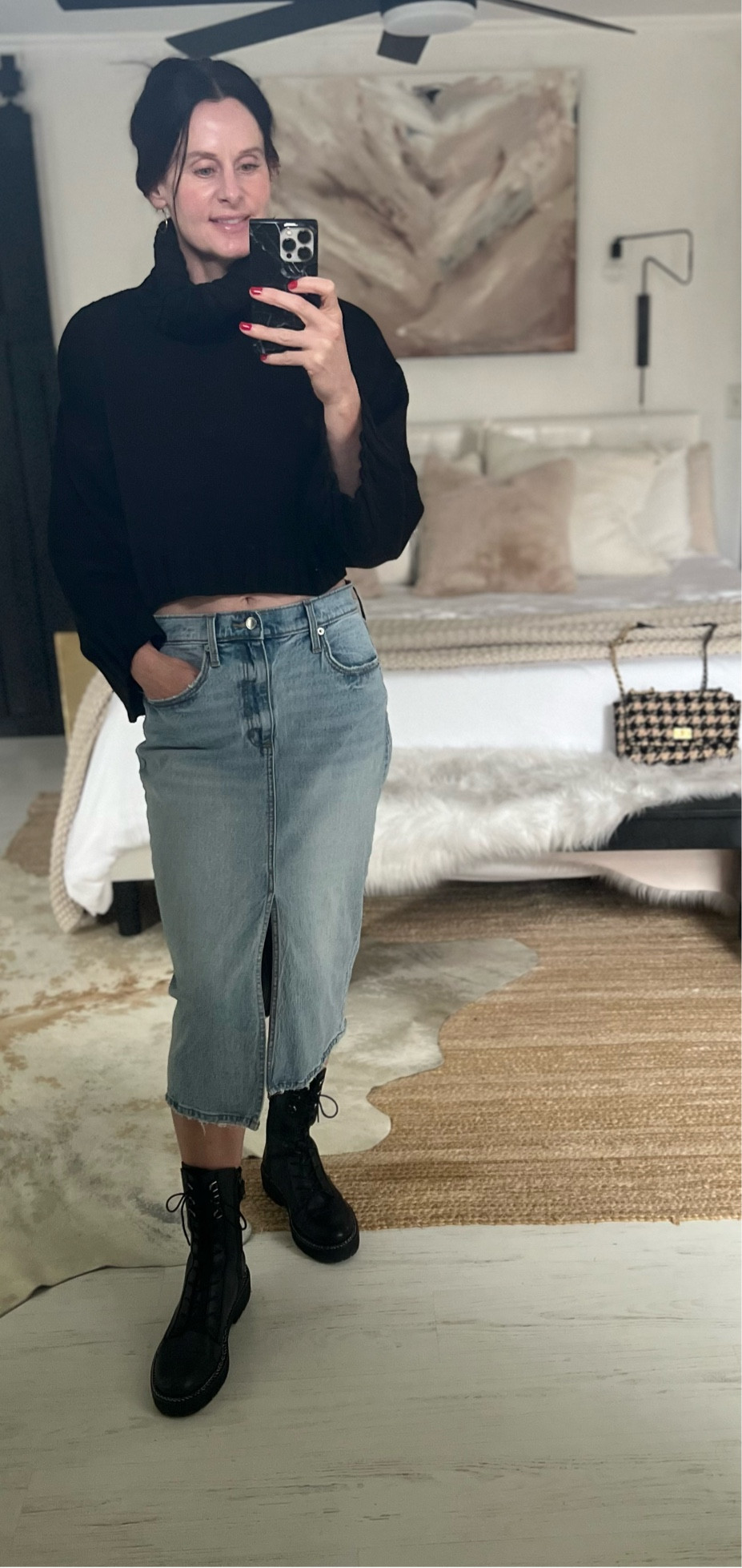Denim maxi wearing size 6, runs tts  but I sized up for a relaxed fit.

#LTKfindsunder50 #LTKHolidaySale #LTKHoliday