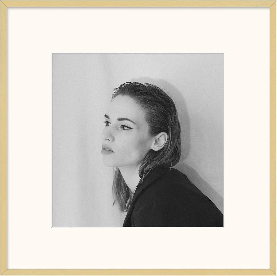 Golden State Art, 12x12 Aluminum Photo Frame with Ivory Mat for 8x8 Pictures - Sawtooth Hangers, ... | Amazon (US)