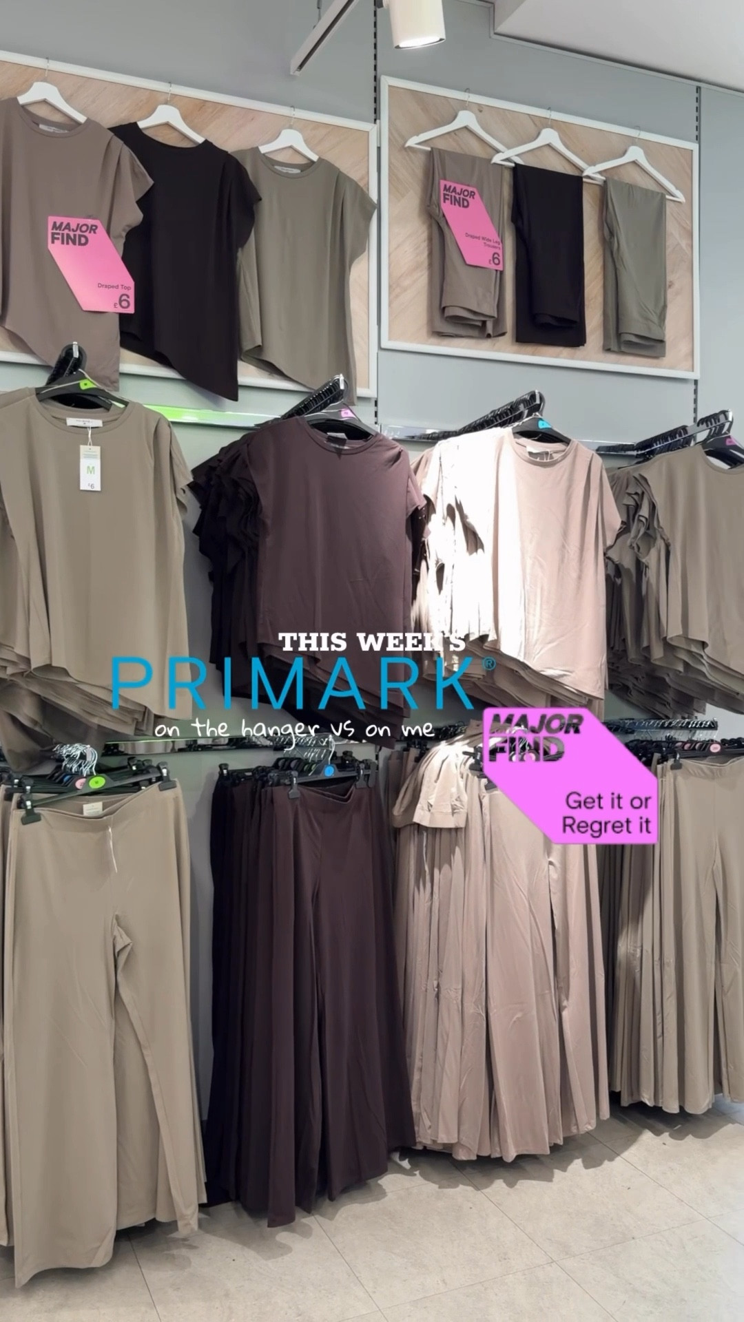 This week’s primark major finds! £6 each and available in 4 colours! I only tried the brown on but wanted to show you for sizing etc 

I’m a uk size 10, 5ft4 and I’m wearing a medium top and a small bottoms! 

#LTKspring #LTKhaul #LTKspringtrends