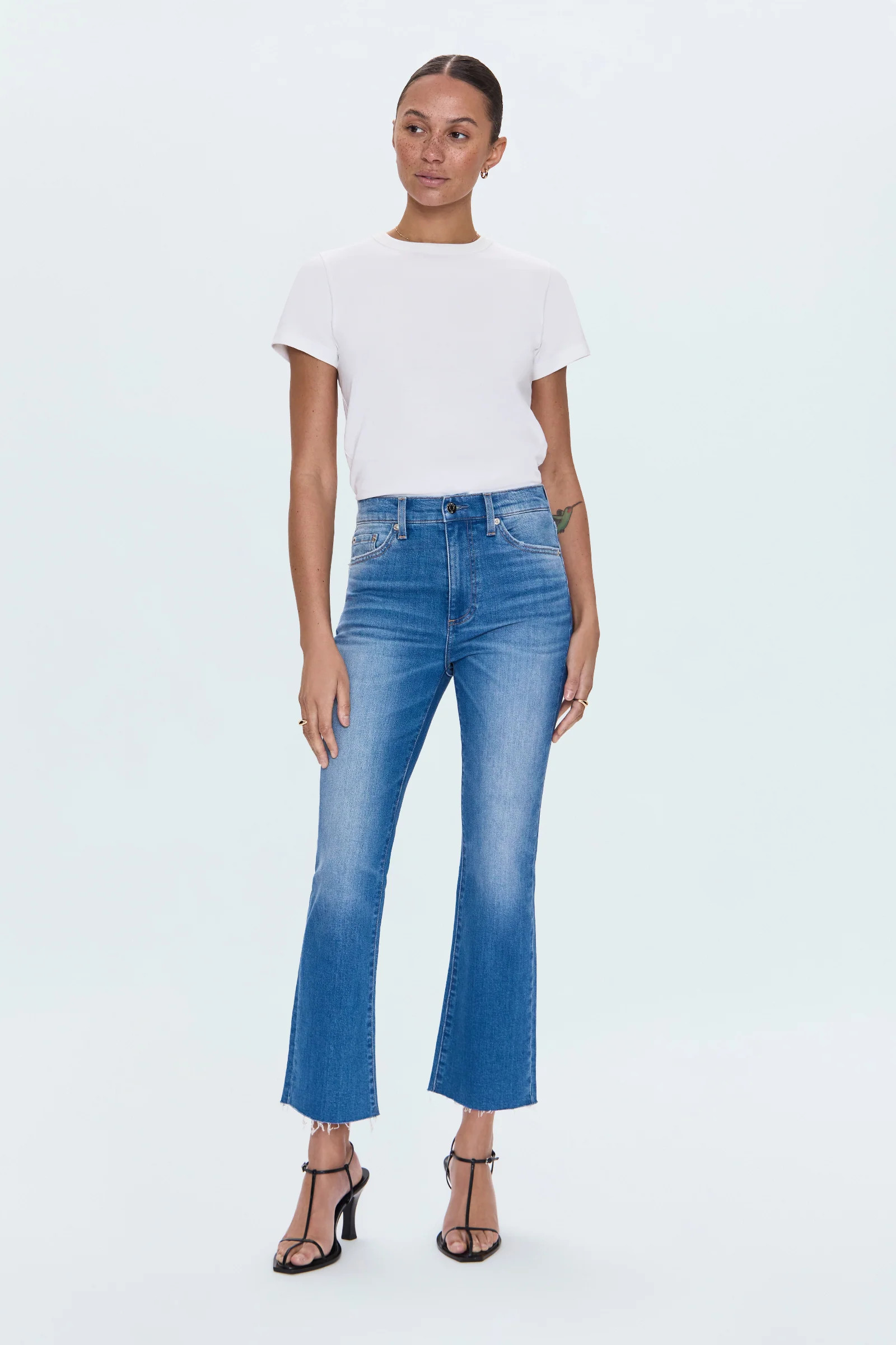 Lennon High Rise Crop Boot - Ami | Pistola Denim