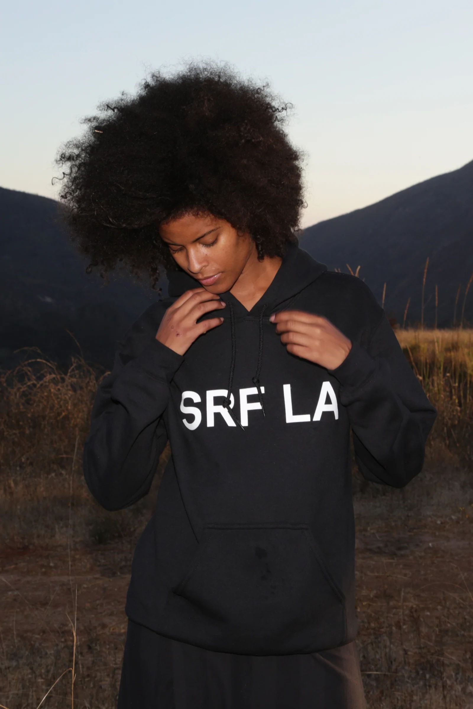 PRE-ORDER SRF LA CLASSIC HOODIE - BLACK | Heidi Merrick