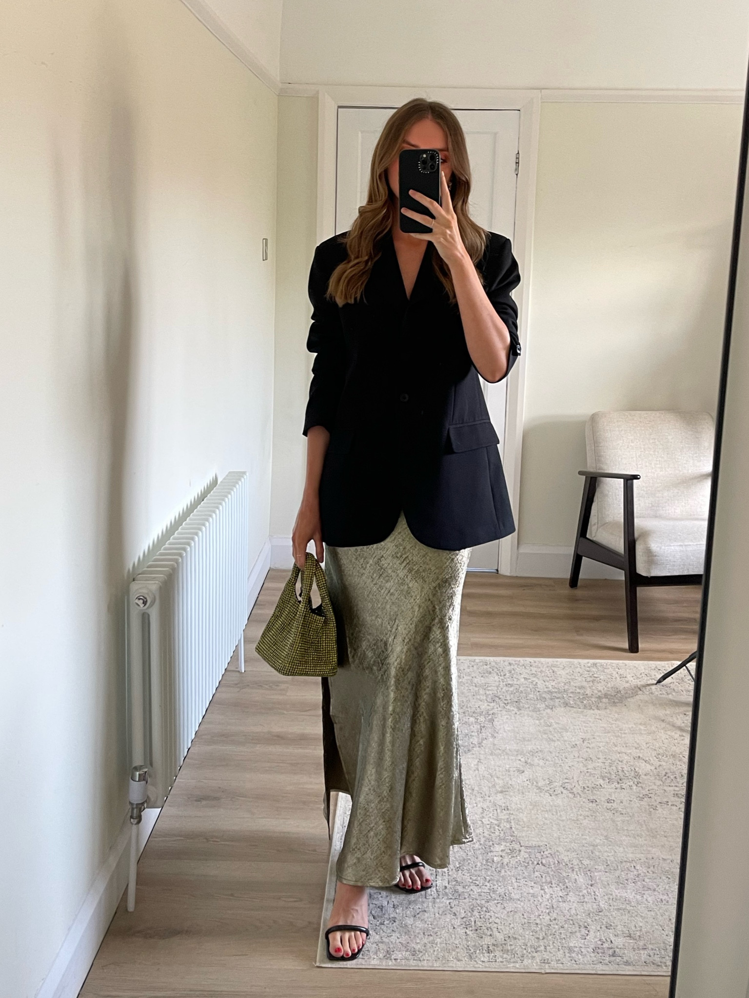 Party-wear styling with Warehouse
Wearing the size 8 in the gold midi skirt 
Black blazer 



#LTKautumn #LTKpartywear #LTKuk