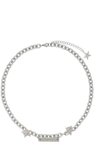 Silver Cable Chain Necklace | SSENSE