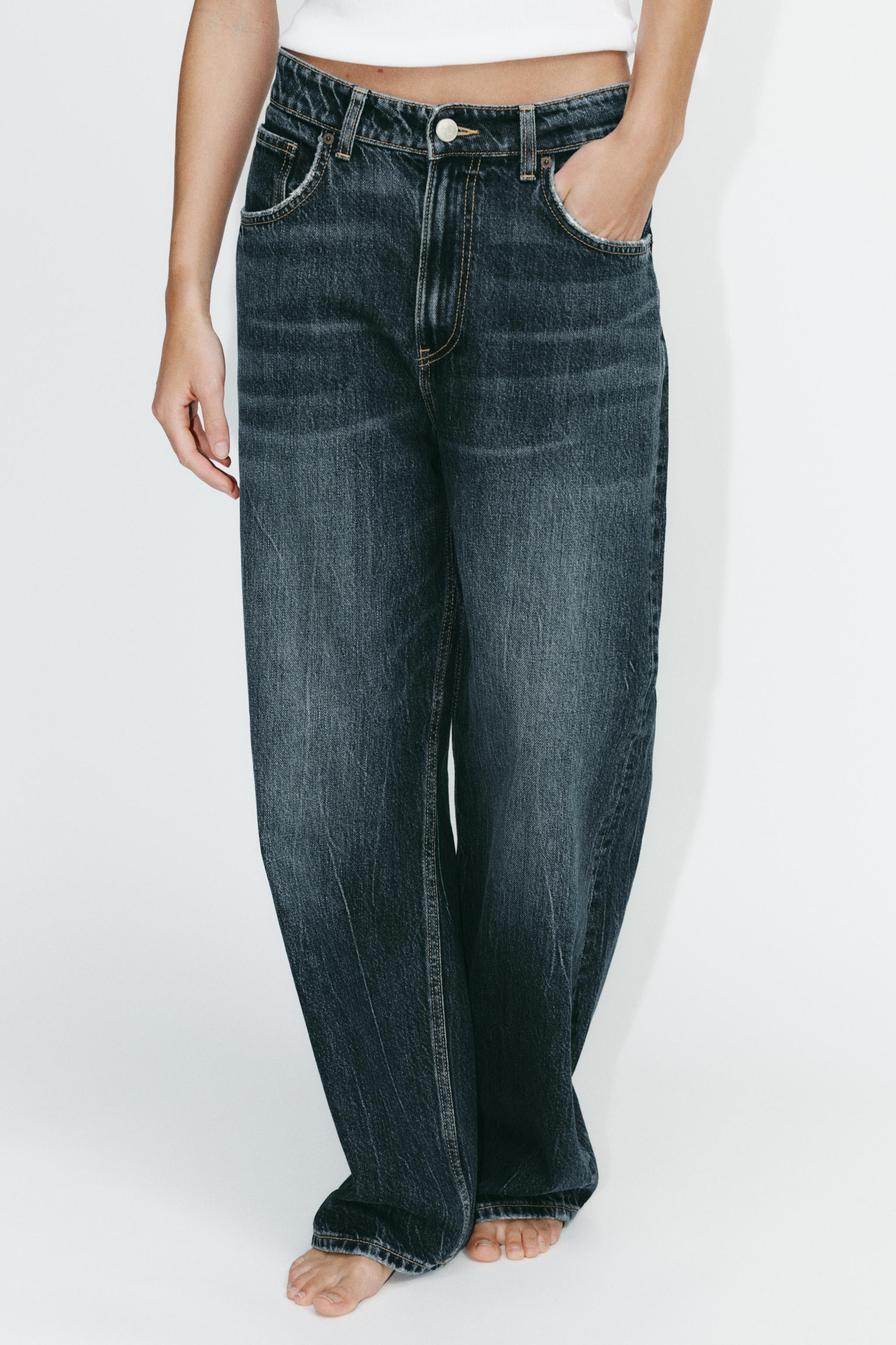 RELAXED OVERSIZE HIGH-WAIST JEANS | Zara UK