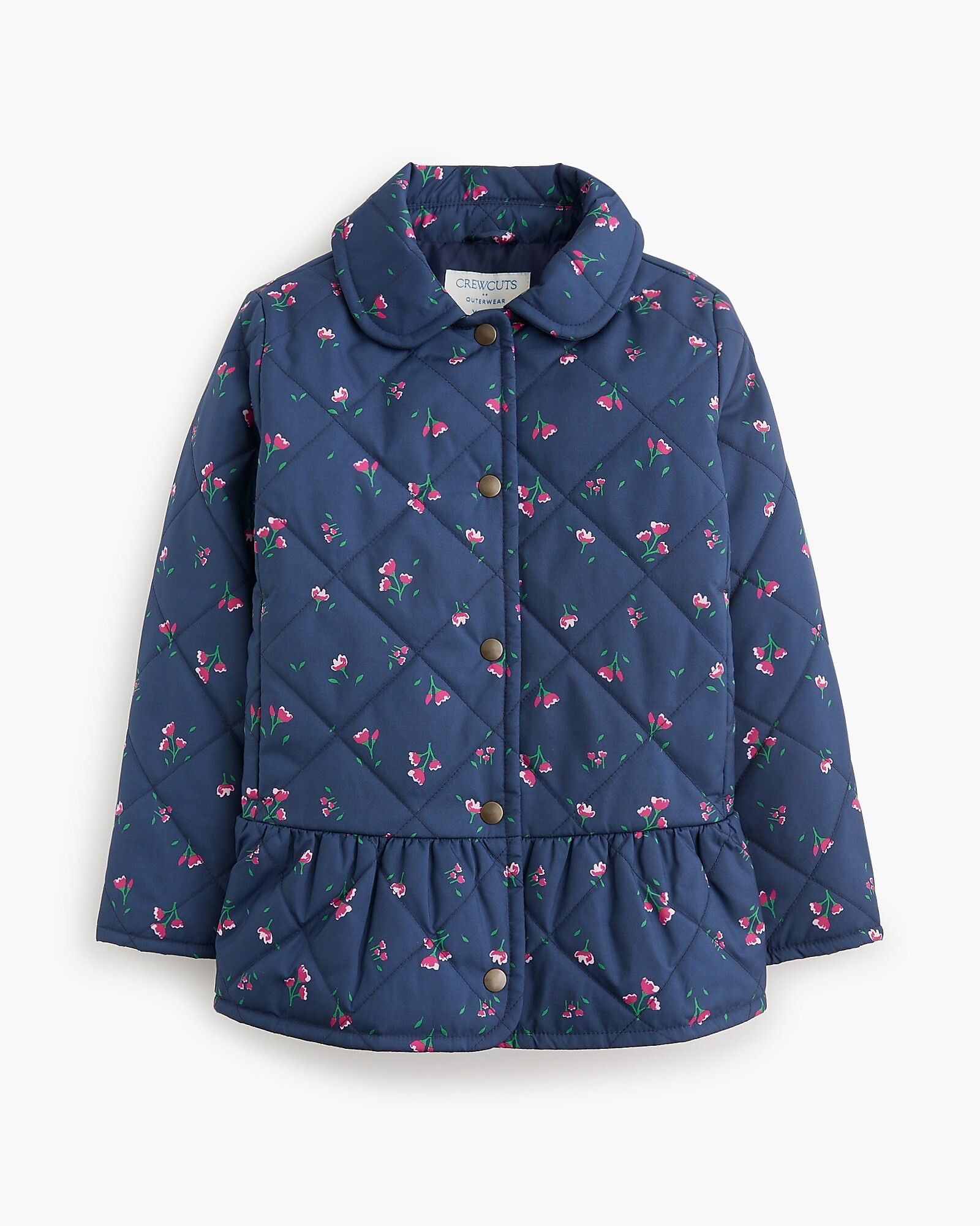Girls' floral peplum Barn Jacket™ | J.Crew Factory