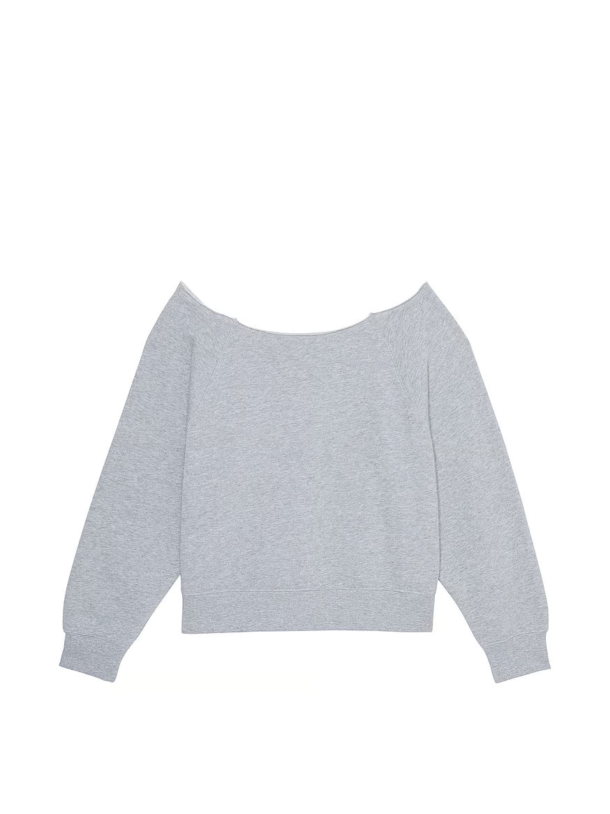 Ivy Fleece Off-The-Shoulder Sweatshirt | Victoria's Secret (US / CA )