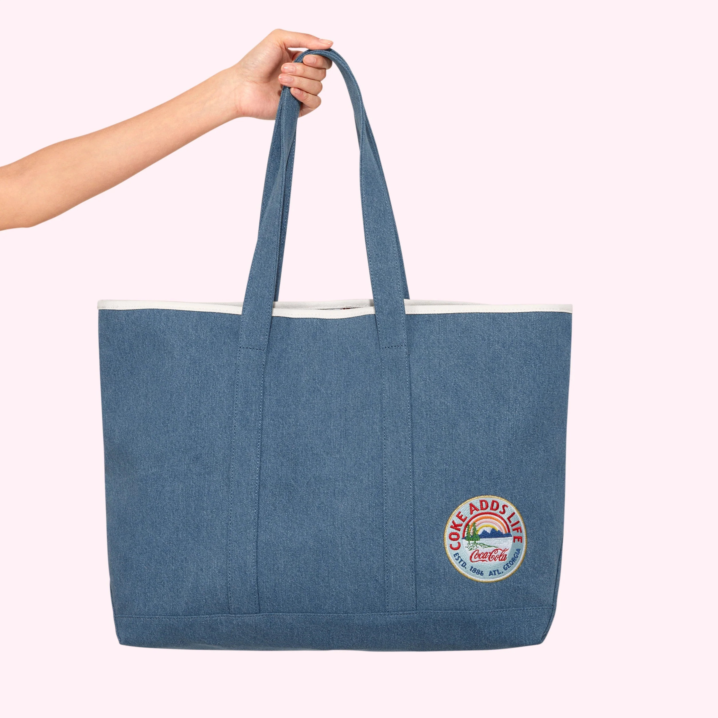 Coca-Cola Denim Tote Bag | Clear Tote Bag - Stoney Clover Lane | Stoney Clover Lane