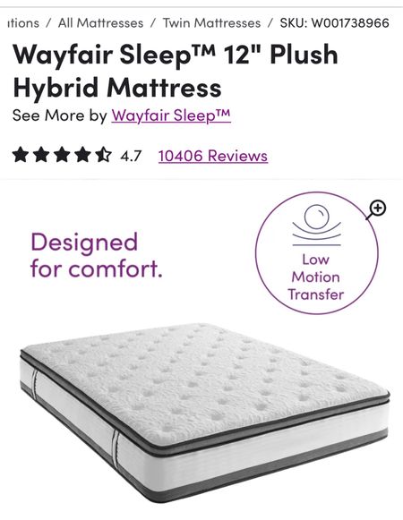 Best mattress EVER!!!!!  4.7 stars with over 10,000 reviews!  Under $500 for a king!

#LTKsalealert #LTKFind #LTKhome