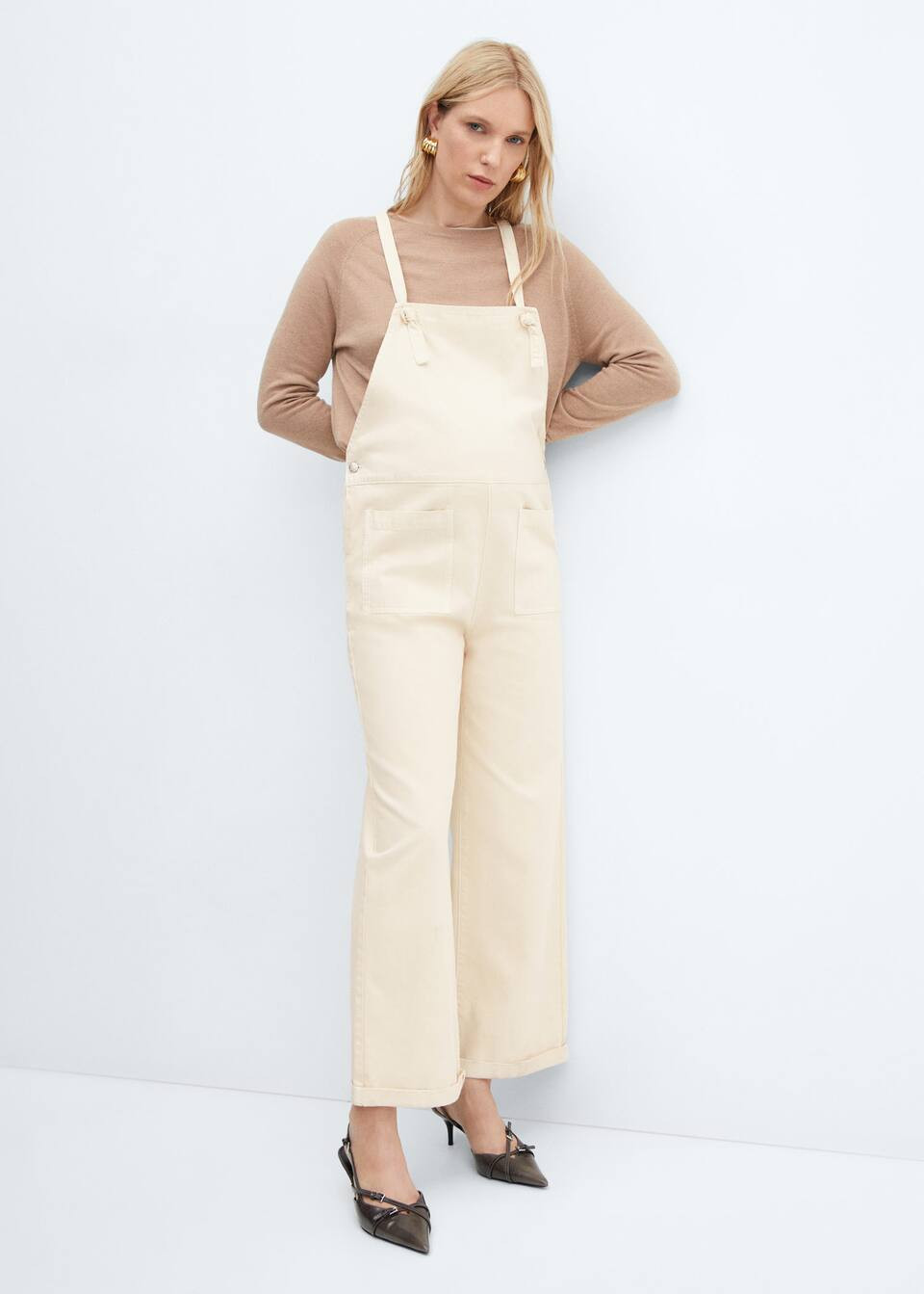 Maternity denim dungarees -  Women | Mango USA | MANGO (US)