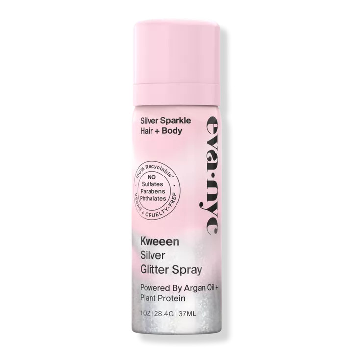Kweeen Silver Glitter Spray | Ulta