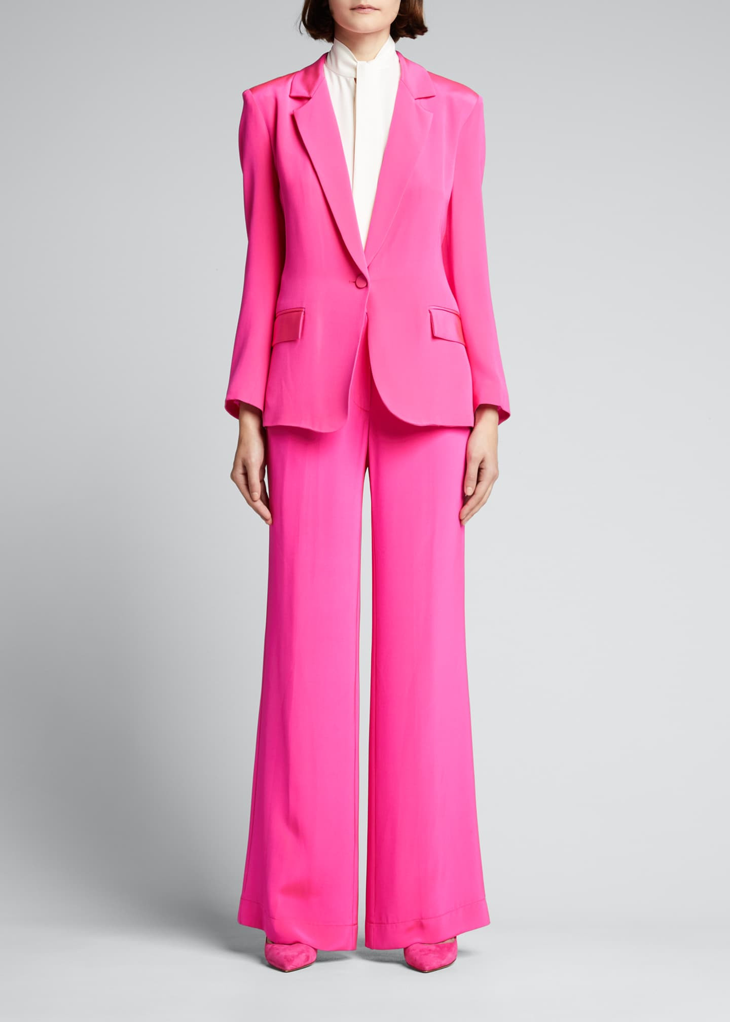 Single-Breasted Silk Blazer Jacket | Bergdorf Goodman