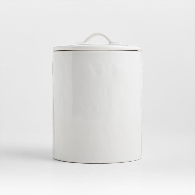 Marin Medium Stoneware Canister + Reviews | Crate & Barrel | Crate & Barrel