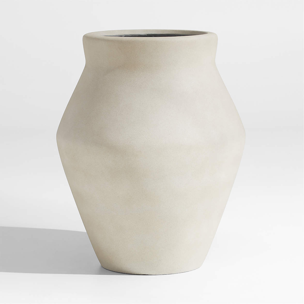 Wabi Medium Sand Fiberstone Planter by Leanne Ford + Reviews | Crate & Barrel | Crate & Barrel