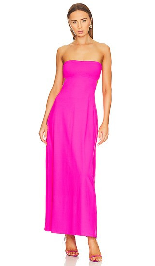 Open Back Tube Dress in Pink Glo | Revolve Clothing (Global)