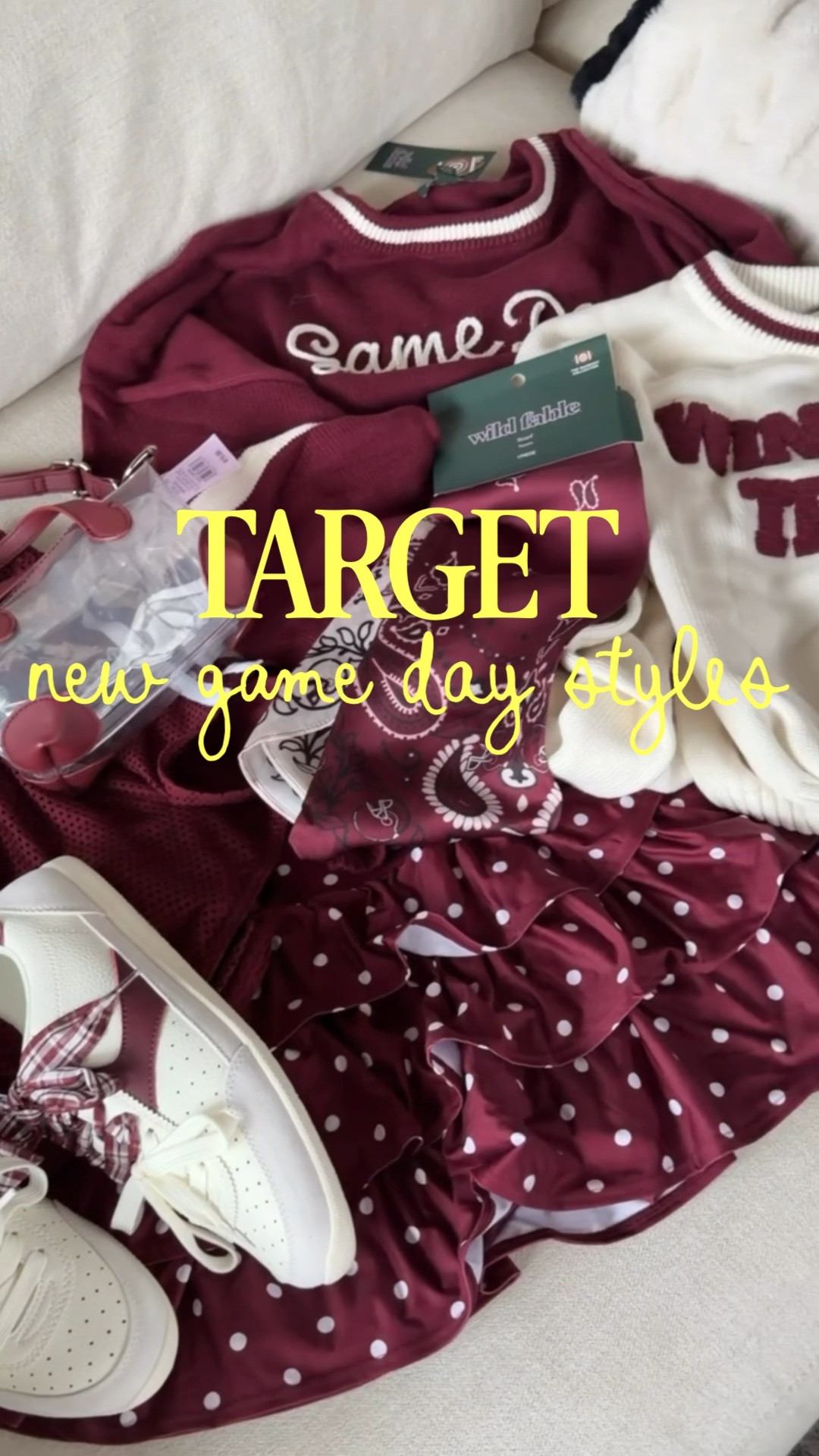 New @Target game day styles!! These come in tons of color options to get your team color 😍

#LTKSeasonal