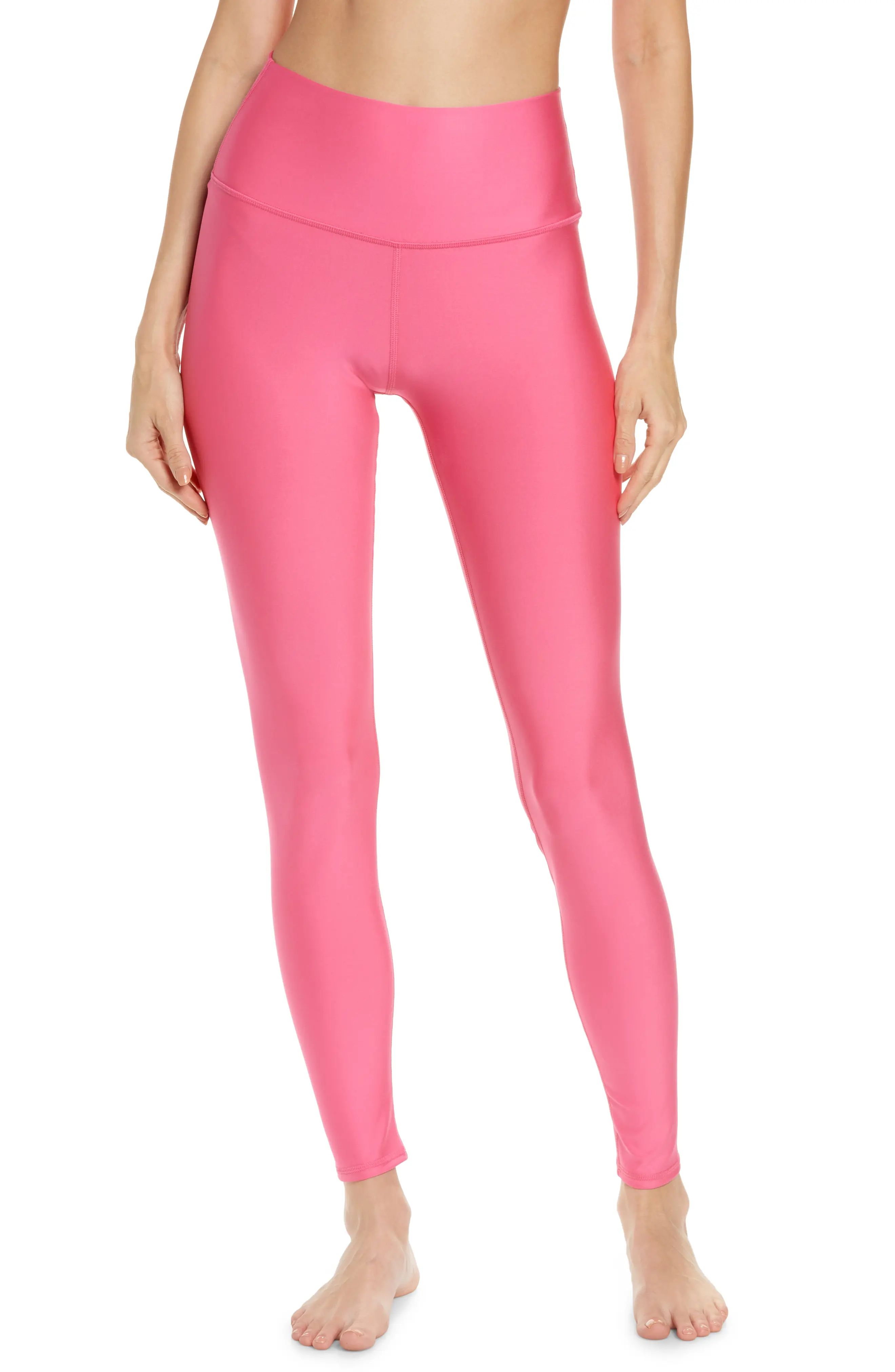 Alo Airlift High Waist Leggings in Pink Fuchsia at Nordstrom, Size Large | Nordstrom