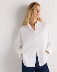 Vintage Wash Tencel Dolman Long Sleeve Shirt in Olive | Quince