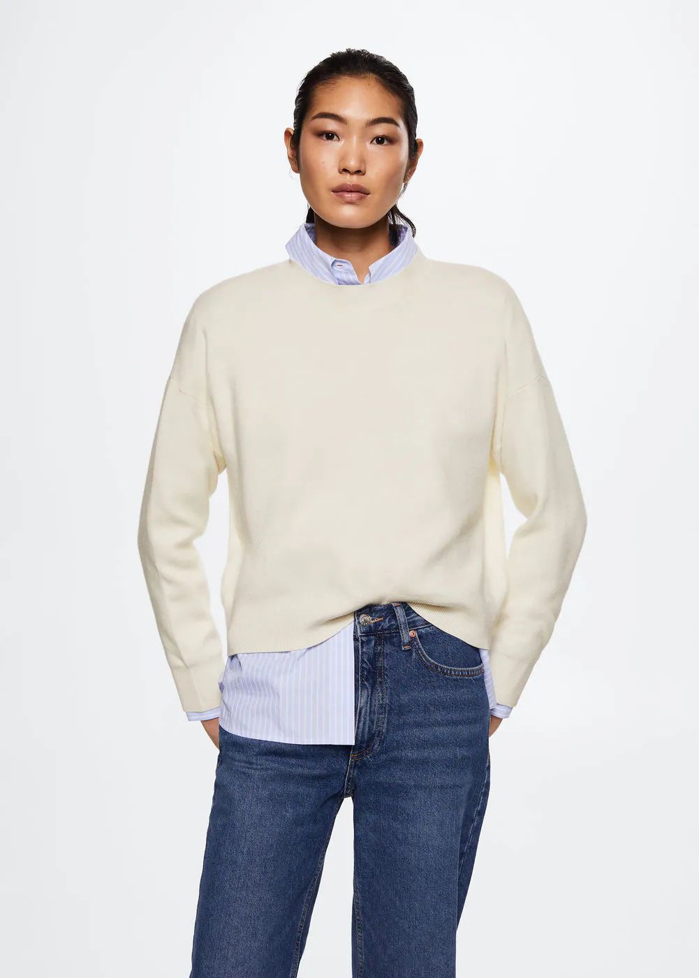 Oversize knit sweater -  Women | Mango USA | MANGO (US)