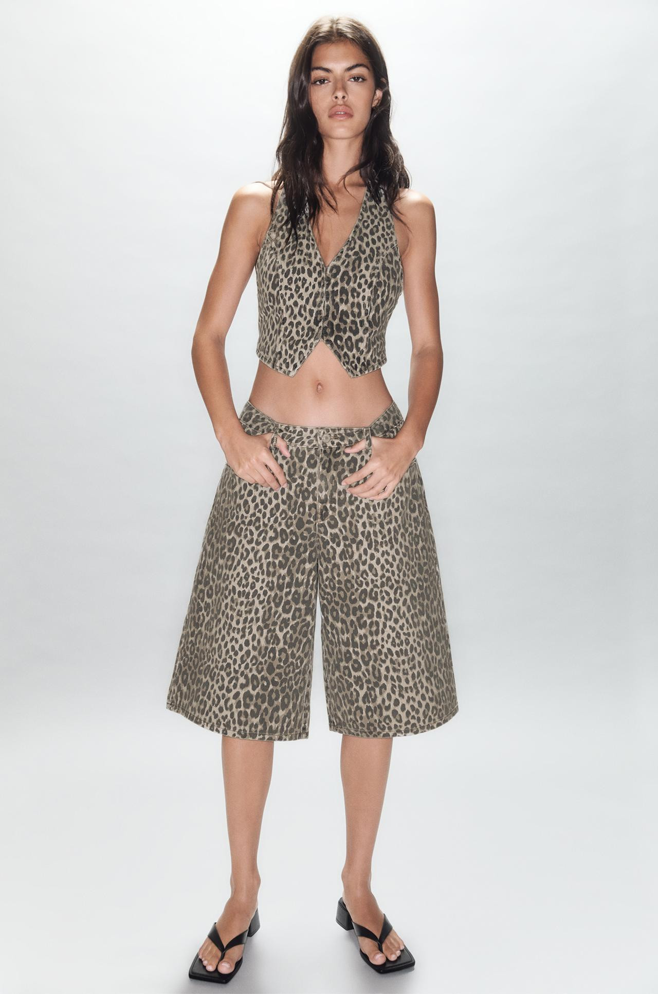 Jort met panterprint | PULL and BEAR NL