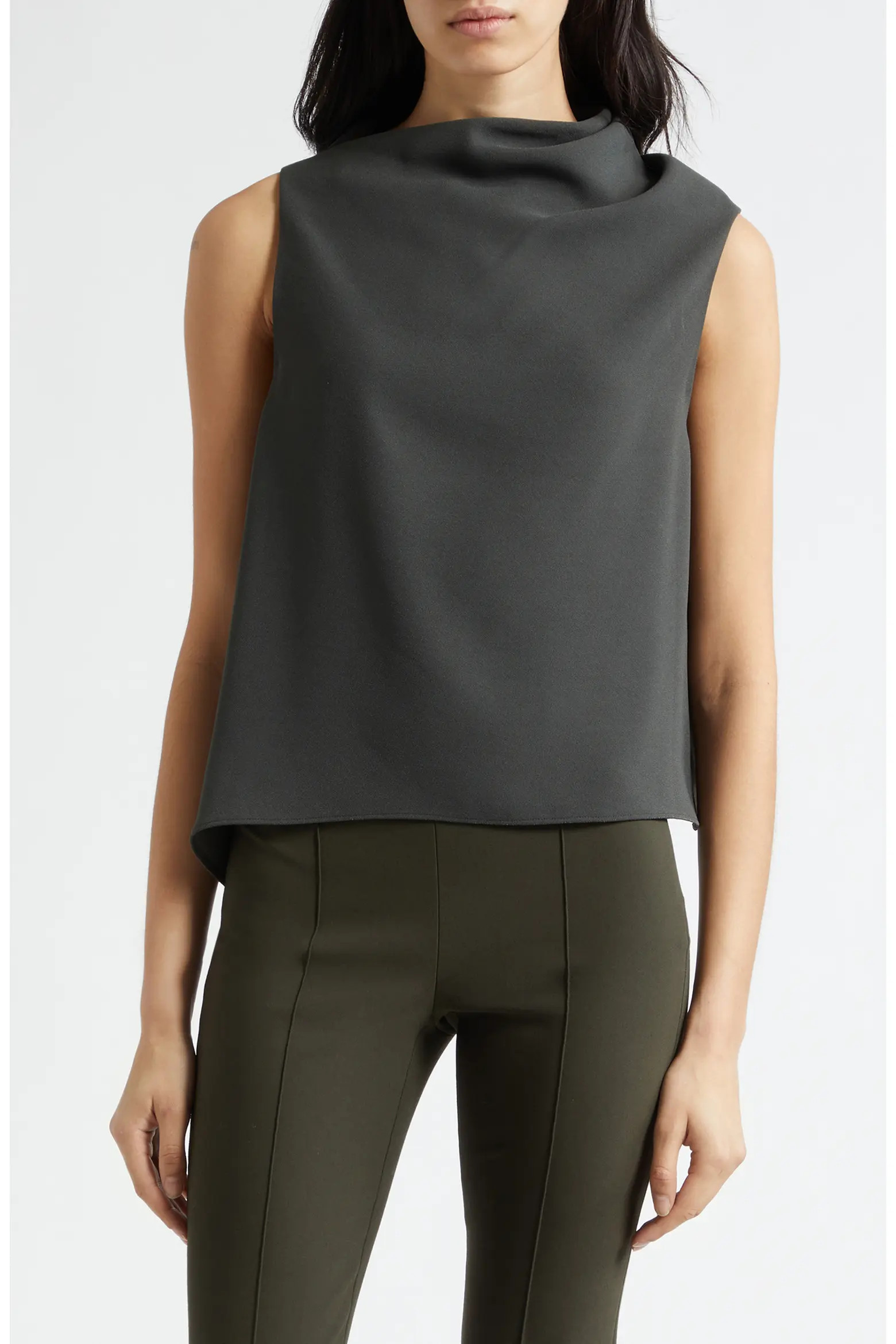 Asymmetric Drape Sleeveless Top (Women) | Nordstrom | Nordstrom