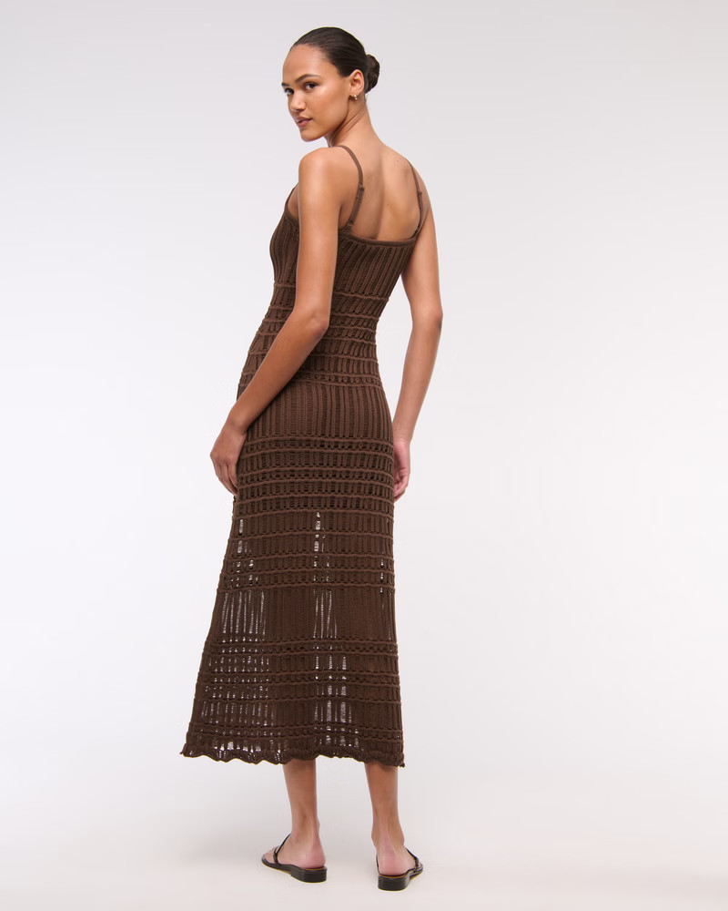Women's Crochet-Style Maxi Dress | Women's New Arrivals | Abercrombie.com | Abercrombie & Fitch (US)