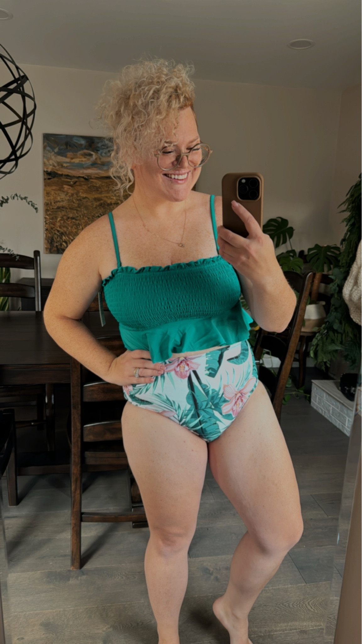 Super cute two-piece from Cupshe. I’m wearing a size medium. Would size up if you’re large chested. Straps are adjustable and there’s padding in the top for support  Bottoms give nice tummy control and the bum has full coverage. 

#LTKtravel #LTKswim #LTKmidsize