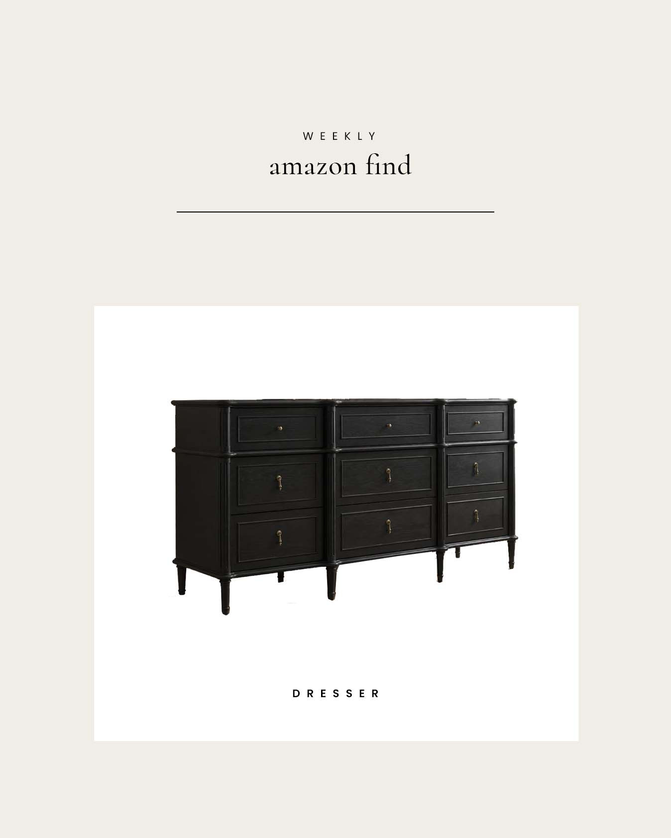 Weekly Amazon Find : Wide 9-Drawer Dresser 

 #LTKHome