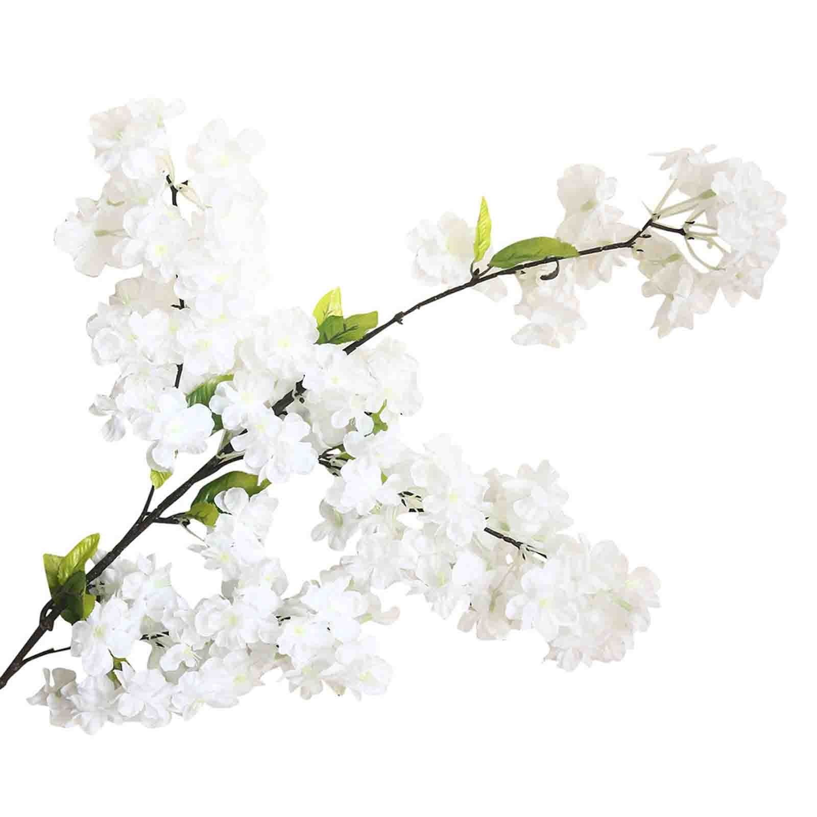 VerPetridure Cherry Blossom Branches, Artificial White Cherry Blossom Flower Faux White Cherry Bl... | Walmart (US)