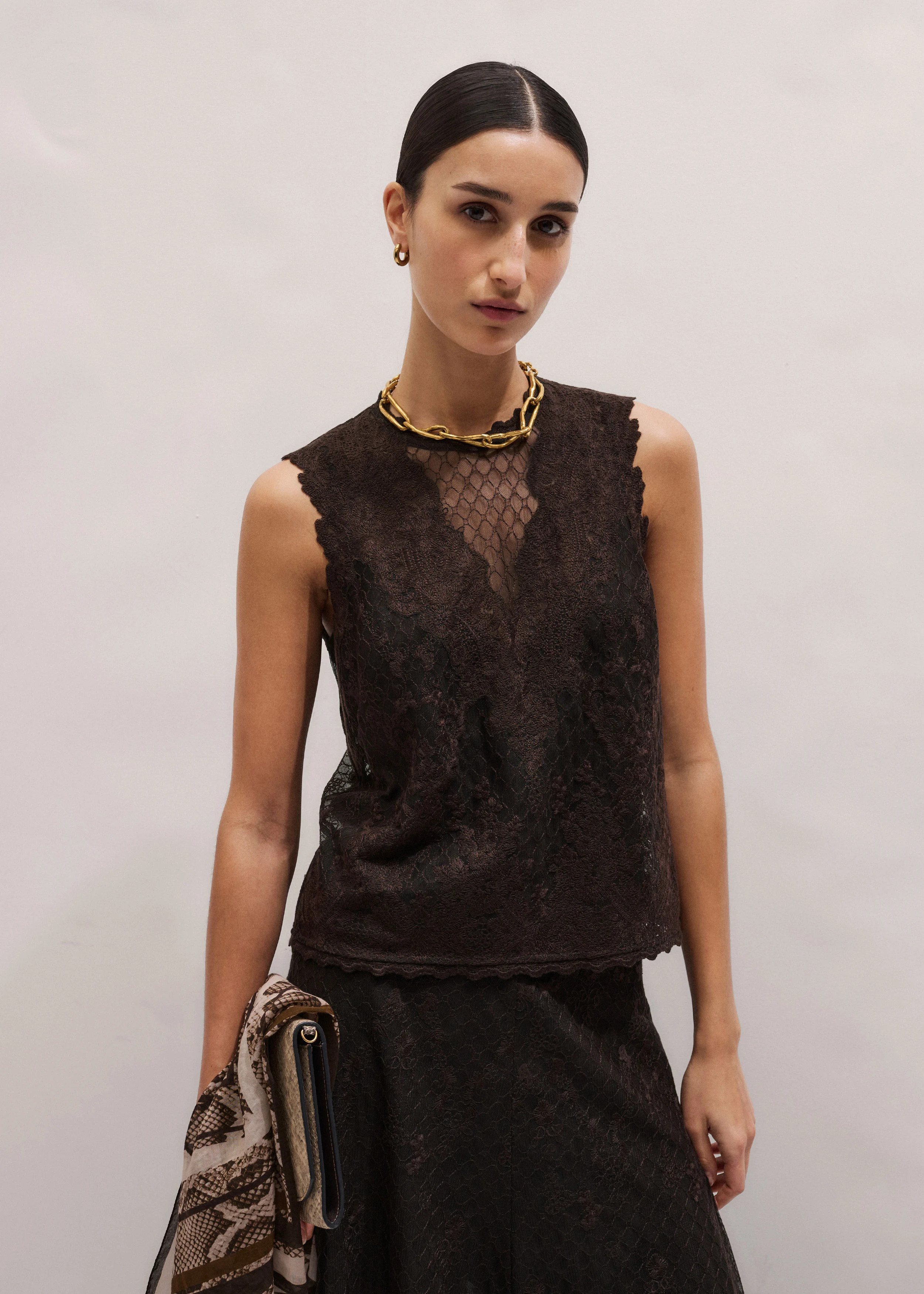 Summer Occasion Top Embroidered Tulle | ME+EM Global (Excluding US)