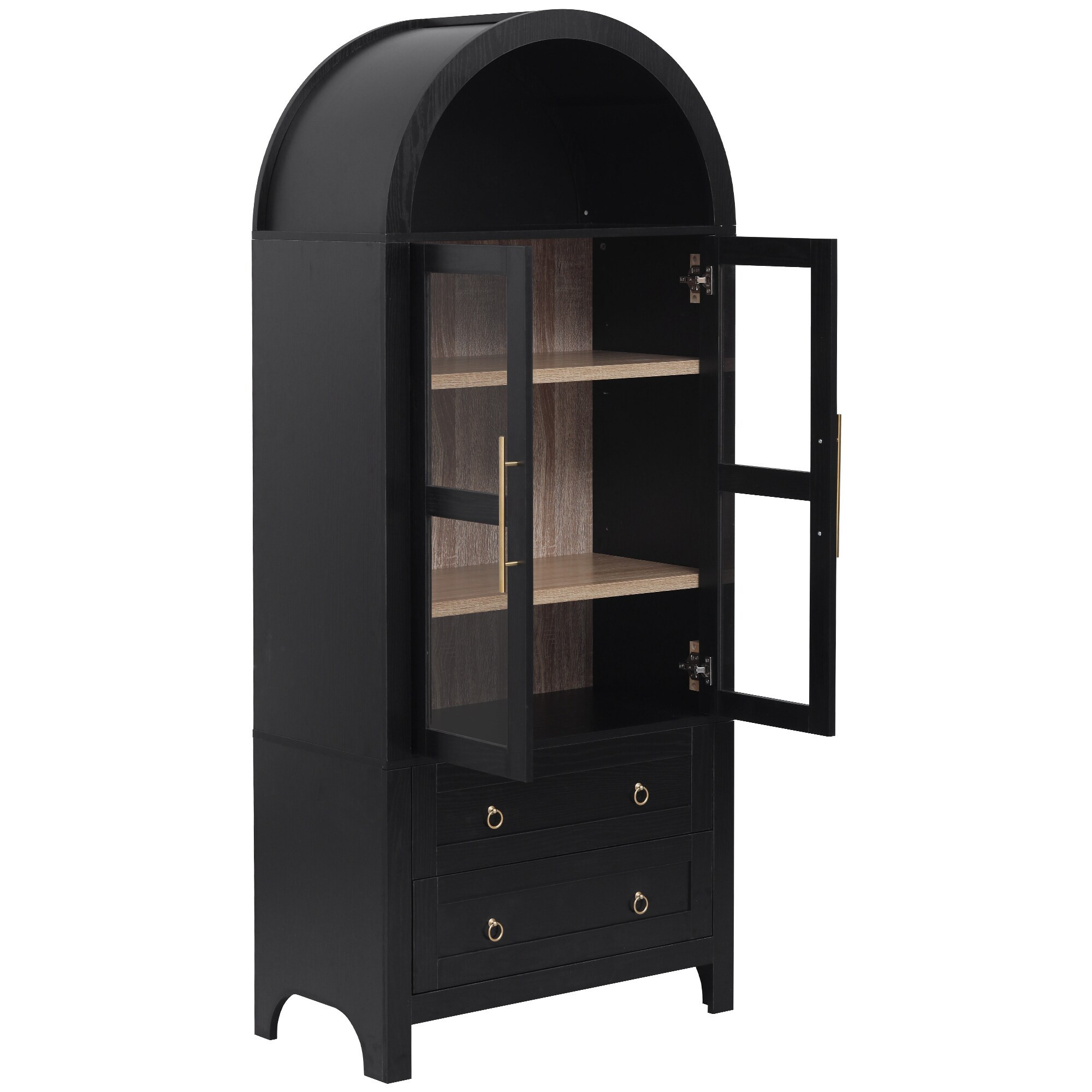 Rbied Contemporary/Modern Black Metal Kitchen hutch | 65CABINET-1 | Lowe's
