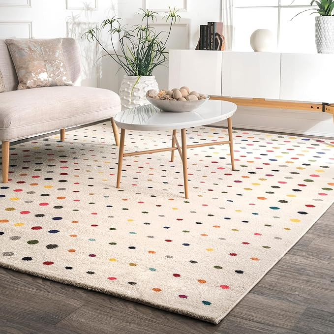 nuLOOM Dorie Polka Dot Area Rug, 5x8, Multi | Amazon (US)