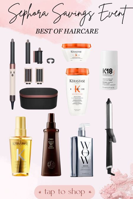 Here are my top picks for hair care!! From styling to washing these are my holy grail hair products. Obsessing over the limited edition rose gold Dyson Airwrap!!! 

#LTKxSephora #LTKsalealert #LTKbeauty