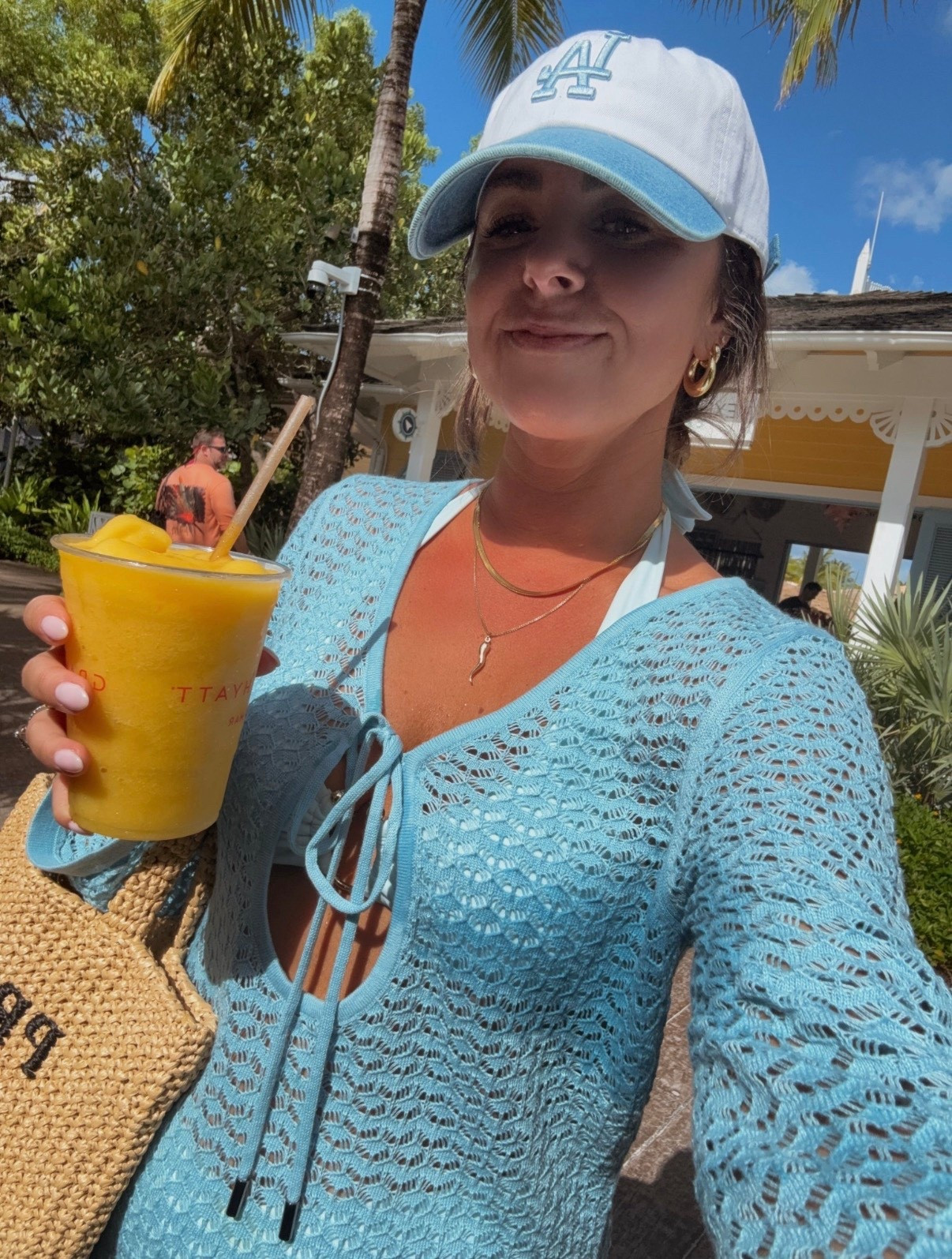 Vacation beach look 🩵

#LTKootd #LTKSeasonal #LTKTravel