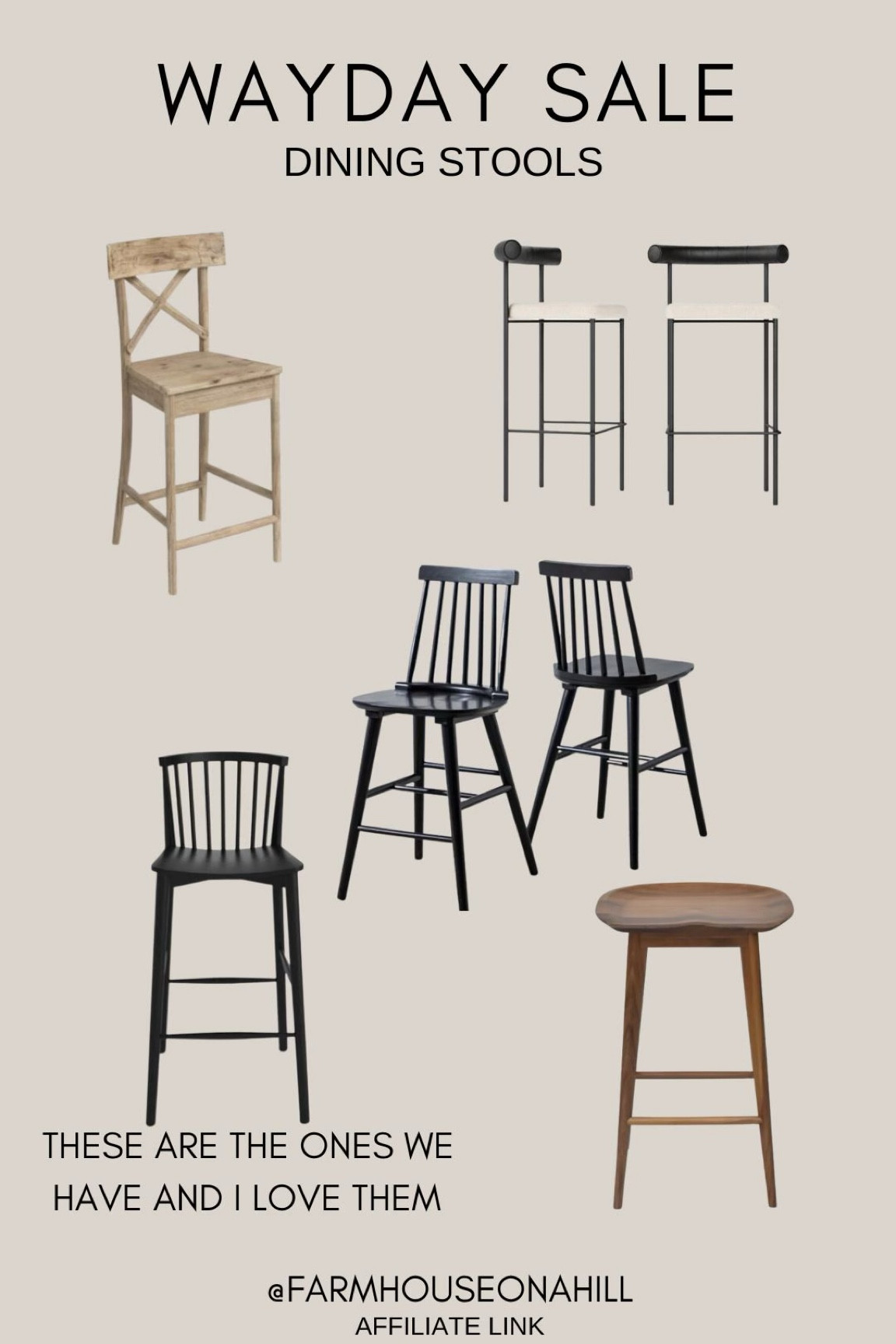 Favorite WAYDAY dining stools.

#LTKU #LTKhome
