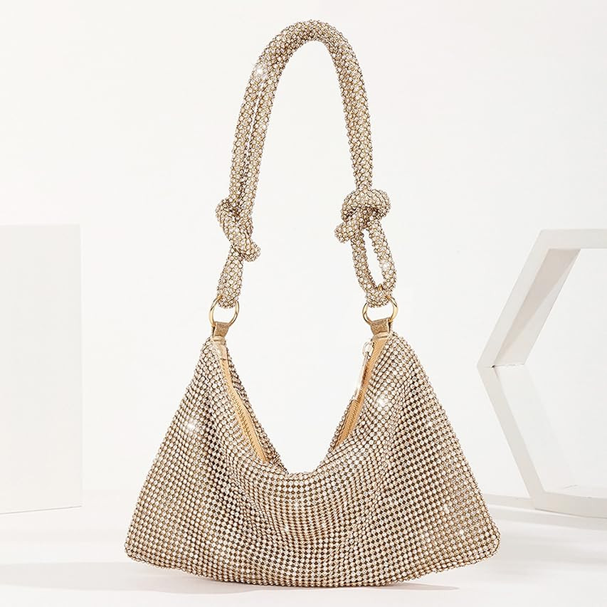 YIKOEE Glitter Rhinestone Purse Crystal Evening Clutch Bag | Amazon (US)