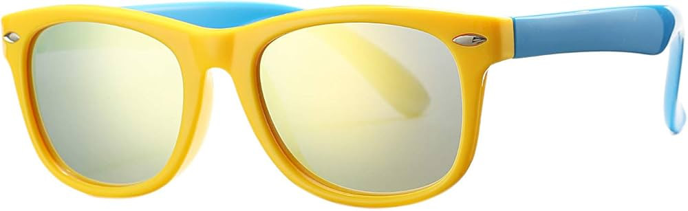 Pro Acme TPEE Rubber Flexible Kids Polarized Sunglasses for Baby and Children Age 3-10 (Yellow Fr... | Amazon (US)