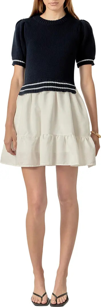 Mixed Media Minidress | Nordstrom