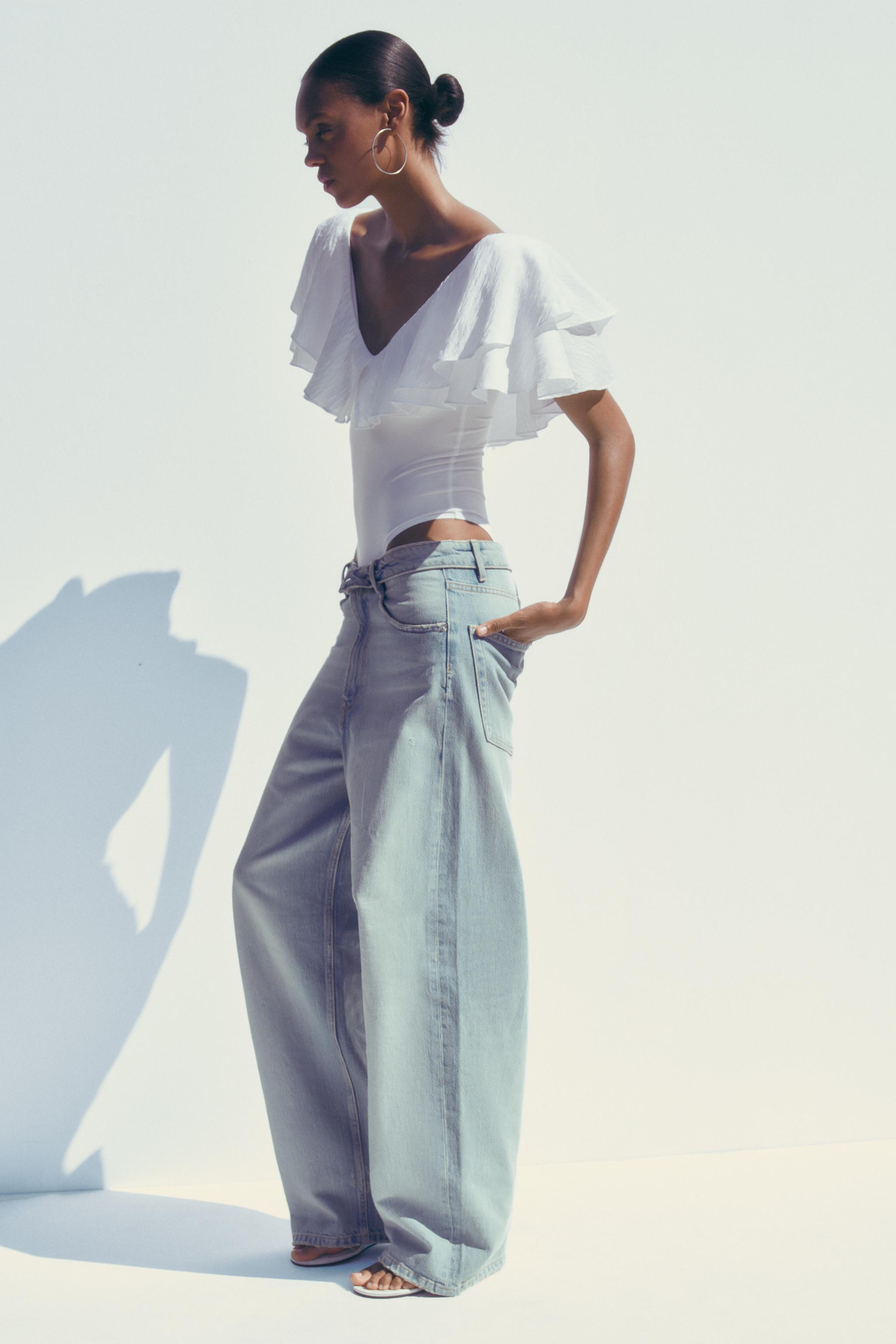 VOLUME RUFFLE BODYSUIT | Zara US