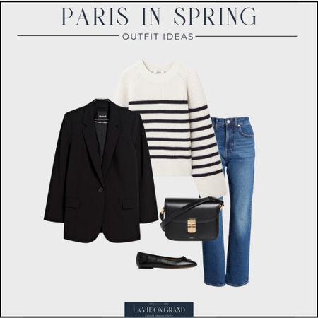 Packing for Paris in Spring
Capsule Wardrobe 
Travel Outfits 
Blazer
Stripe Sweater
Straight Leg Denim 
Ballet Flats 

#LTKtravel #LTKstyletip #LTKSeasonal